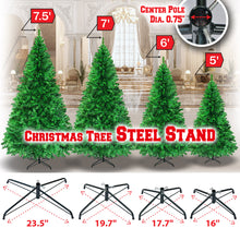 Load image into Gallery viewer, Steel Base Stand for Christmas Tree 5/6/7/7.5ft Xmas Green
