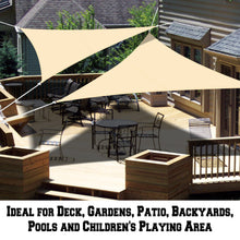 Load image into Gallery viewer, 12&#39; Sun Shade Sail UV Top Cover Canopy Triangle for Outdoor Patio Lawn Pool Deck

