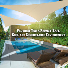 Load image into Gallery viewer, 12' Sun Shade Sail UV Top Cover Canopy Triangle for Outdoor Patio Lawn Pool Deck
