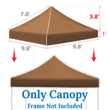 Load image into Gallery viewer, Ez pop Up Instant Canopy 10'X10' Replacement Top Gazebo EZ Canopy Cover