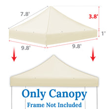 Load image into Gallery viewer, Ez pop Up Instant Canopy 10'X10' Replacement Top Gazebo EZ Canopy Cover