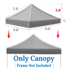 Load image into Gallery viewer, Ez pop Up Instant Canopy 10'X10' Replacement Top Gazebo EZ Canopy Cover