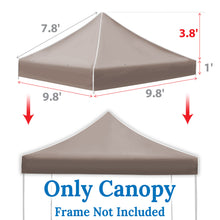 Load image into Gallery viewer, Ez pop Up Instant Canopy 10'X10' Replacement Top Gazebo EZ Canopy Cover