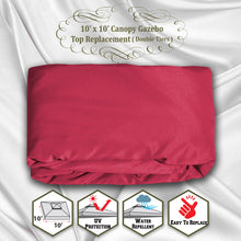 Load image into Gallery viewer, 10'x10' Replacement Canopy Top Patio Pavilion Gazebo Tent Sunshade Cover UV+