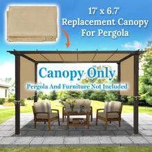 Load image into Gallery viewer, Replacement Canopy Top Cover for Pergola Gazebo Structure Sunshade