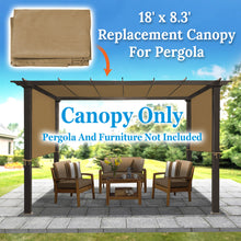 Load image into Gallery viewer, Replacement Canopy Top Cover for Pergola Gazebo Structure Sunshade