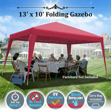 Load image into Gallery viewer, STRONG CAMEL 10'x10'/13' EZ POP UP Folding Party Tent Gazebo Cater Canopy with Carry Bag