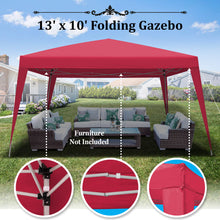Load image into Gallery viewer, STRONG CAMEL 10'x10'/13' EZ POP UP Folding Party Tent Gazebo Cater Canopy with Carry Bag