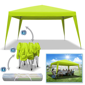 STRONG CAMEL 10'x10'/13' EZ POP UP Folding Party Tent Gazebo Cater Canopy with Carry Bag