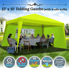 Load image into Gallery viewer, STRONG CAMEL 10'x10'/13' EZ POP UP Folding Party Tent Gazebo Cater Canopy with Carry Bag