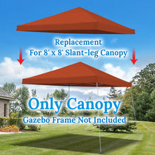 Load image into Gallery viewer, 8'X8' Canopy Cover for Pop UP Tent Slant Leg Frame