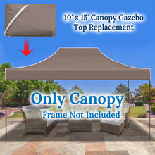 Load image into Gallery viewer, 10'x15' Replacement Canopy Pop Up Tent for American Style Gazebo Polyester Cover