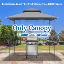 Load image into Gallery viewer, BBQ 8'x5' Double Tier Replacement Canopy Grill Gazebo Roof Gazebo Cover Top