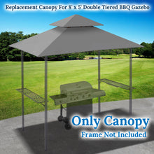Load image into Gallery viewer, BBQ 8'x5' Double Tier Replacement Canopy Grill Gazebo Roof Gazebo Cover Top