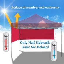 Load image into Gallery viewer, 10'x3'  Two Half Sidewalls for Pop Up Tent Gazebo Shelter with Ball bungees