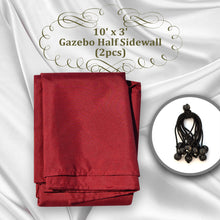 Load image into Gallery viewer, 10x3'Half Walls Two Half Sidewalls for Pop Up Tent Gazebo Shelter w/Ball bungees