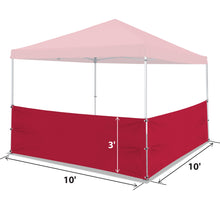 Load image into Gallery viewer, 10'x3'  Two Half Sidewalls for Pop Up Tent Gazebo Shelter with Ball bungees