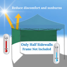 Load image into Gallery viewer, 10x3'Half Walls Two Half Sidewalls for Pop Up Tent Gazebo Shelter w/Ball bungees