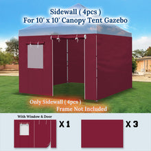 Load image into Gallery viewer, 9.8x6.54&#39; Sidewall ONLY with Zipper Door For 10&#39;x10&#39; Pop Up Canopy Party Tent
