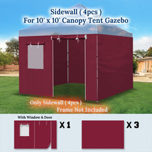 Load image into Gallery viewer, 9.8x6.54' Sidewall ONLY with Zipper Door For 10'x10' Pop Up Canopy Party Tent