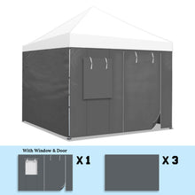 Load image into Gallery viewer, 9.8x6.54&#39; Sidewall ONLY with Zipper Door For 10&#39;x10&#39; Pop Up Canopy Party Tent
