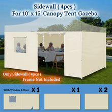 Load image into Gallery viewer, 14.8x6.54' Sidewall ONLY with Zipper Door For 10'x15' Pop Up Canopy Party Tent
