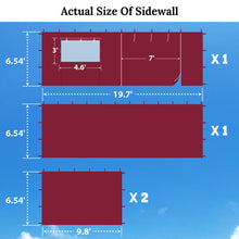Load image into Gallery viewer, 19.7x6.54' Sidewall ONLY with Zipper Door For 10'x20' Pop Up Canopy Party Tent