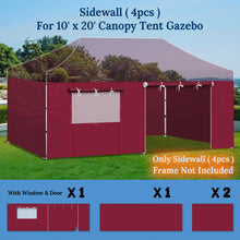 Load image into Gallery viewer, 19.7x6.54' Sidewall ONLY with Zipper Door For 10'x20' Pop Up Canopy Party Tent