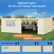 Load image into Gallery viewer, 19.7x6.54&#39; Sidewall ONLY with Zipper Door For 10&#39;x20&#39; Pop Up Canopy Party Tent
