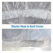 Load image into Gallery viewer, Outdoor Protective Cover for 10' x 10' Canopy Gazebo Pop Up Party Tent Transparent Waterproof Protect with Ropes and Metal Hooks