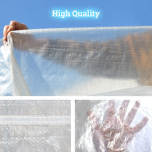 Load image into Gallery viewer, Outdoor Protective Cover for 10' x 10' Canopy Gazebo Pop Up Party Tent Transparent Waterproof Protect with Ropes and Metal Hooks