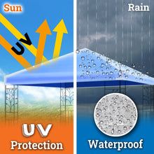 Load image into Gallery viewer, Outdoor Protective Cover for 10' x 10' Canopy Gazebo Pop Up Party Tent Transparent Waterproof Protect with Ropes and Metal Hooks