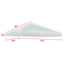 Load image into Gallery viewer, Outdoor Protective Cover for 10' x 10' Canopy Gazebo Pop Up Party Tent Transparent Waterproof Protect with Ropes and Metal Hooks