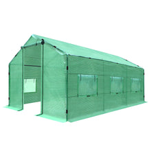 Load image into Gallery viewer, 2 Doors Large Greenhouse Walk-in Outdoor Gardening Green House with Roll-up Velcro Windows Garden Plant Hot House (Green)