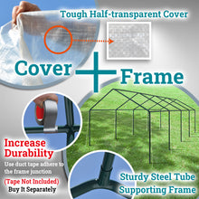Load image into Gallery viewer, Portable Greenhouse 2 Velcro Roll-up Doors Large Walk-in Steel Heavy Duty Transparent PE Cover Gardening Plant Hot Outdoor House
