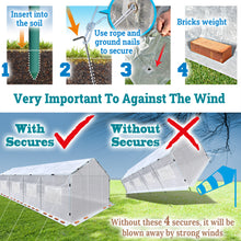 Load image into Gallery viewer, Portable Greenhouse 2 Velcro Roll-up Doors Large Walk-in Steel Heavy Duty Transparent PE Cover Gardening Plant Hot Outdoor House