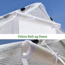 Load image into Gallery viewer, Large Greenhouse 2 Doors Walk-in Outdoor Gardening Green House with Roll-up Velcro Windows Garden Plant Hot House (White)