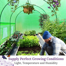 Load image into Gallery viewer, Walk in Outdoor Plant Gardening Hot Greenhouse, w/Frame Pipe Clamps (12ft x 7ft x 7ft)