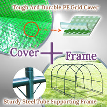 Load image into Gallery viewer, Walk in Outdoor Plant Gardening Hot Greenhouse, w/Frame Pipe Clamps (12ft x 7ft x 7ft)
