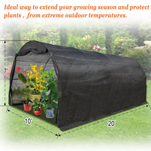 Load image into Gallery viewer, 20'X10'X7' Sunblock Shade Green House Walk in Garden Plant House