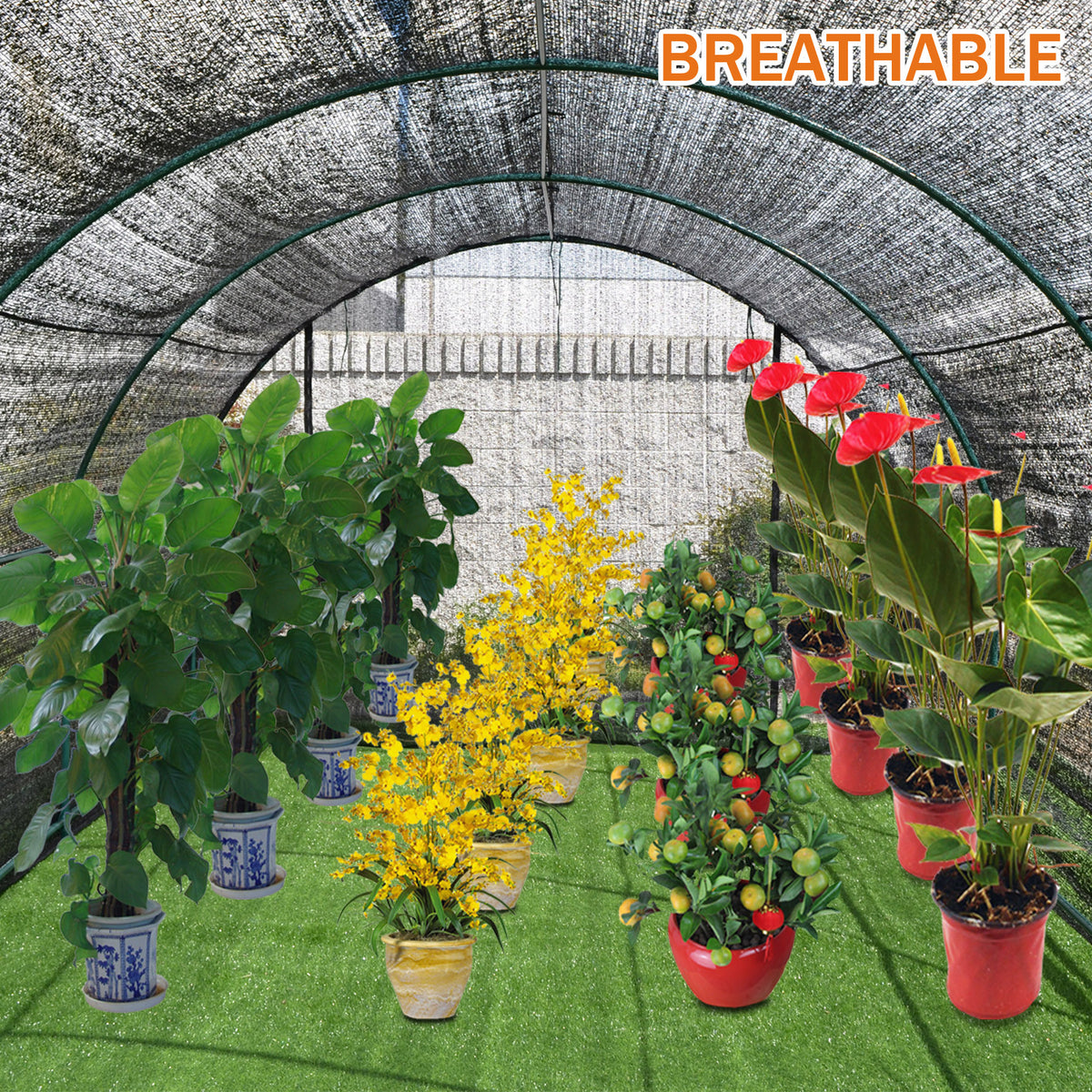 sun house for plants 20'X10'X7' Sunblock Shade Green House Walk in Garden Plant House – Sunny Outdoor US