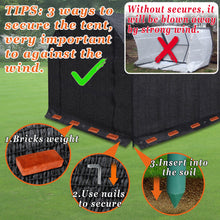 Load image into Gallery viewer, 20'X10'X7' Sunblock Shade Green House Walk in Garden Plant House