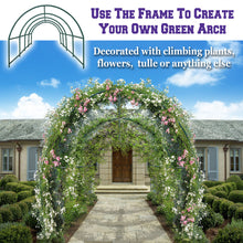 Load image into Gallery viewer, Multi-use Garden Steel Arch Rose Arbor Plant Climbing Outdoor Greenhouse Frame