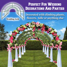 Load image into Gallery viewer, Multi-use Garden Steel Arch Rose Arbor Plant Climbing Outdoor Greenhouse Frame