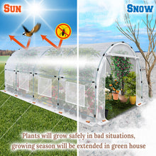 Load image into Gallery viewer, Outdoor Green House Walk in Garden Greenhouse Gazebo Plant House (20'X10'X7')