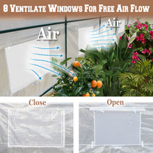Load image into Gallery viewer, Outdoor Green House Walk in Garden Greenhouse Gazebo Plant House (20'X10'X7')