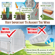 Load image into Gallery viewer, Outdoor Green House Walk in Garden Greenhouse Gazebo Plant House (20'X10'X7')