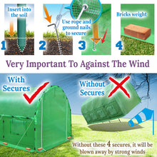 Load image into Gallery viewer, 20'x10'x7' Portable Outdoor Greenhouse Walk-in Garden Plant Tunnel Tent