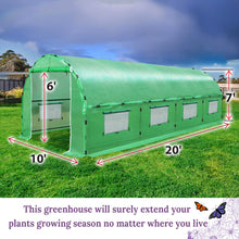 Load image into Gallery viewer, 20'x10'x7' Portable Outdoor Greenhouse Walk-in Garden Plant Tunnel Tent