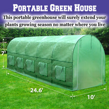 Load image into Gallery viewer, Portable 5 size  Large Walk In Green House for Outdoor Gardening